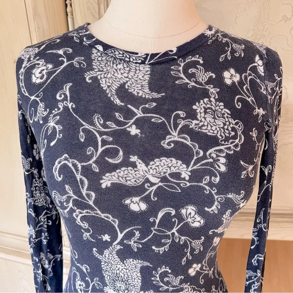 Lilly Pulitzer 100% Cotton Long-Sleeve Printed Sweater - Picture 6 of 9